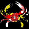 Shore Redneck Maryland Flag Fire and Rescue Crab Decal