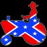 Shore Redneck Dixie Flag Tractor Decal