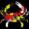 Shore Redneck MD Themed Crabby Family Decal