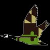 Shore Redneck MD Green n Tan Flyaway Goose Decal