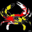 Shore Redneck MD Themed Crabby Police Officer Decal