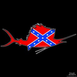 Shore Redneck Dixie Sailfish Decal