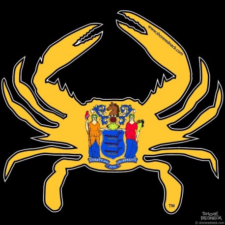 Shore Redneck New Jersey Crab Decal