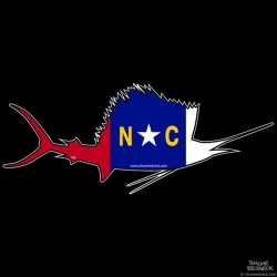 Shore Redneck NC Sailfish Decal