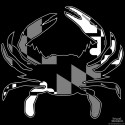 Shore Redneck MD Blackout Crab Decal