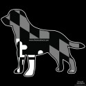 Shore Redneck MD Blackout Flag Labrador Decal