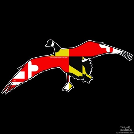 Shore Redneck Maryland Locked Up Goose Decal