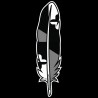 Shore Redneck Maryland Blackout Feather Decal