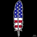 Shore Redneck USA Feather Decal