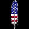 Shore Redneck USA Feather Decal