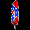 Shore Redneck Dixie Feather Decal