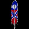 Shore Redneck Old GA Feather Decal