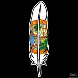 Shore Redneck Florida Feather Decal