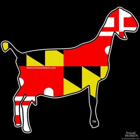 Shore Redneck MD Nubian Goat Decal