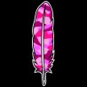 Shore Redneck Pink Camo Feather Decal