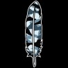 Shore Redneck Blackout Camo Feather Decal