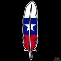 Shore Redneck Texas Feather Decal