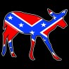 Shore Redneck Dixie Flag Doe Decal