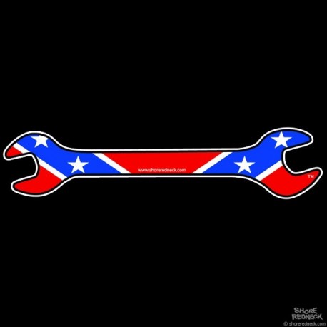 Shore Redneck Dixie Wrench Decal