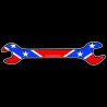 Shore Redneck Dixie Wrench Decal