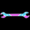 Shore Redneck Pink Dixie Wrench Decal