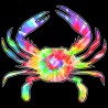 Shore Redneck Tie Dye Party Crab