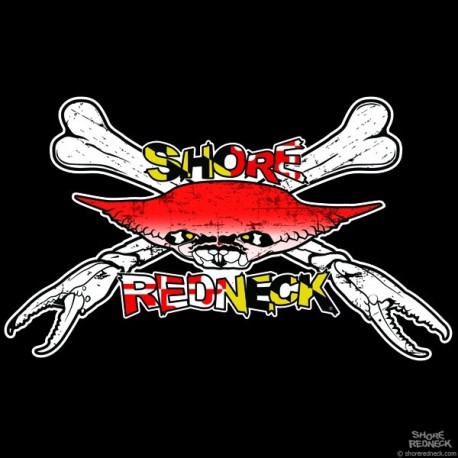 Shore Redneck Crab-Bones MD Decal