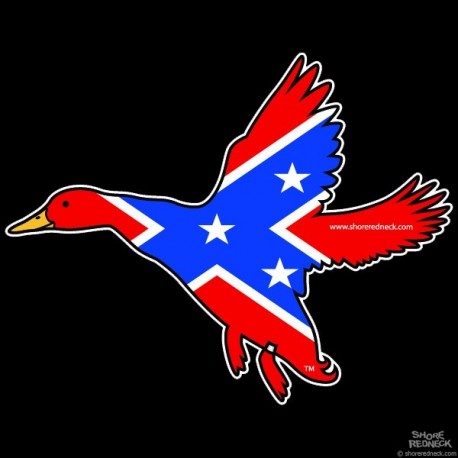 Shore Redneck Dixie Banded Duck Decal