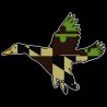 Shore Redneck MD Green and Tan Banded Duck Decal