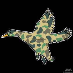 Shore Redneck Duck Camo Banded Duck Decal