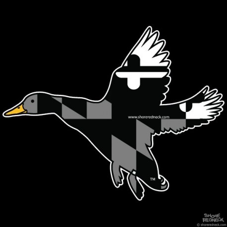 Shore Redneck MD Blackout Banded Duck Decal