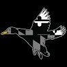 Shore Redneck MD Blackout Banded Duck Decal