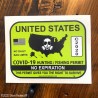 Shore Redneck Covid-19 USA Hunting/Fishing Permit