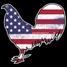 Shore Redneck USA Grunge Game Rooster