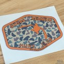 Shore Redneck Hunt Club Camo Duck Decal