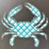 Shore Redneck Quilted Teal Crab