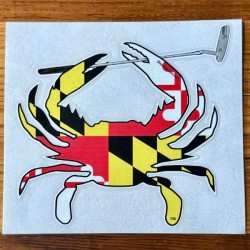 Maryland Flag Golf Crab