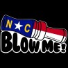 Shore Redneck NC Flag Blow Me Decal