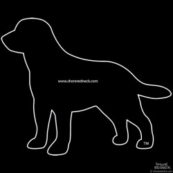 Shore Redneck Black Labrador Decal