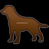 Shore Redneck Chocolate Labrador Decal