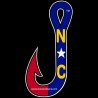 Shore Redneck NC Fishing Hook Decal