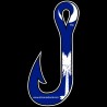 Shore Redneck SC Fishing Hook Decal