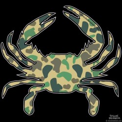 Shore Redneck Duck Camo Shore Redneck  Crab Decal