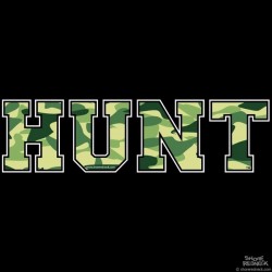 Shore Redneck Hunter Camo Hunt Text Decal