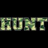 Shore Redneck Hunter Camo Hunt Text Decal