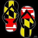 Shore Redneck MD Flag Flops Decal