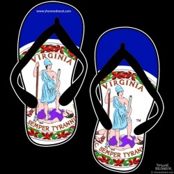 Shore Redneck VA Flops Decal