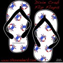 Shore Redneck Dixie Crab Flops Decal