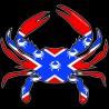 Shore Redneck Official Flag Crab Decal