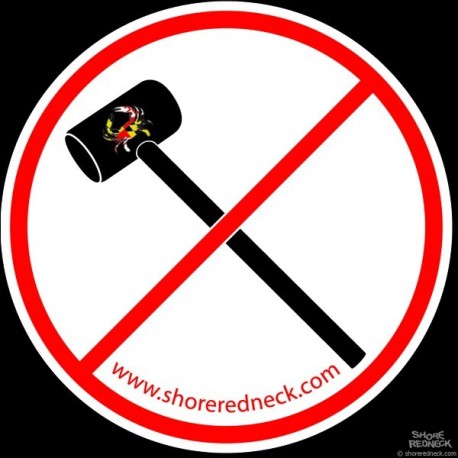 Shore Redneck No Mallets Maryland Decal